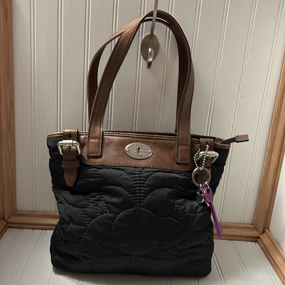 FOSSIL Key-Per Quilted Shoulder Bag